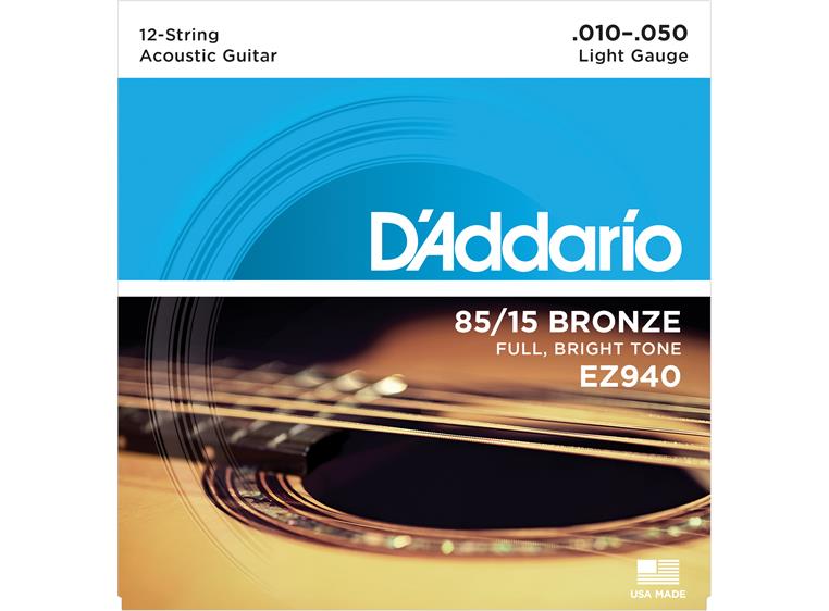 D'Addario EZ940 Bronze 85/15 12str. (010-050)